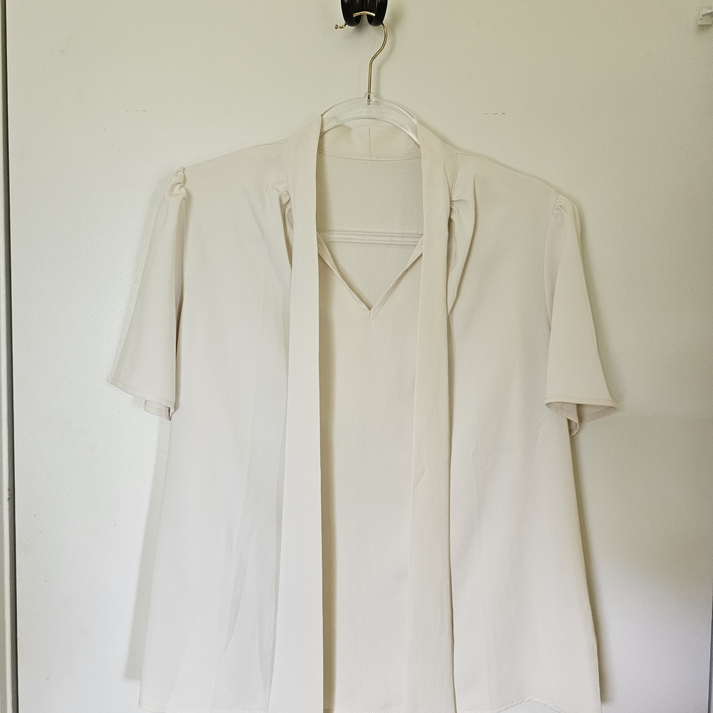 Elegant Cream Women's Top